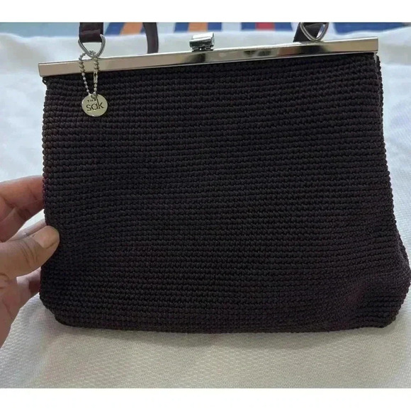 The Sak Crochet Brown Shoulder Bag - Picture 2 of 12